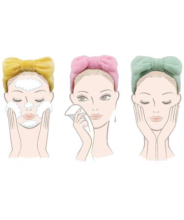 AMCAMI Spa Headband Set - Coral Fleece Makeup and Washing Face Headbands for Women - Non-Slip Elastic Hairlace - 8PCS - Buy Online on GoSupps.com