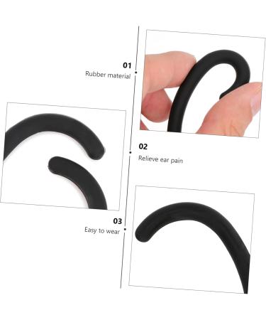 Solustrie 10 Pair Anti-Snag Earling Earrings | Handmade Rubber Ear Protectors for Children | Comfortable Facial Mask Ear Hooks (10x3cm) - Buy Online on GoSupps.com