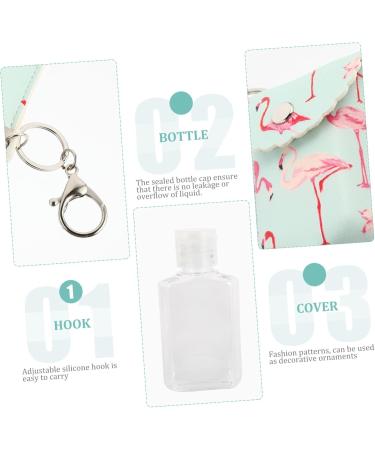 minkissy 2 Sets Flamingo Wash Hand Lotion Key Holder Travel Bottle Container Bottle Carriers for Shampoo Keyring Holder Bottle Pu Mini Key Ring - Buy Online on GoSupps.com