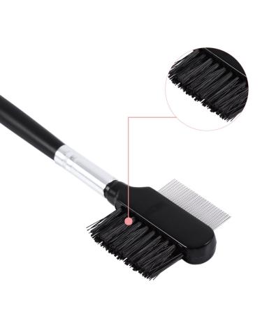 Buy 2 in 1 Multifunctional Eyebrow and Eyelash Brush Comb | Double Head Metal Steel Makeup Tool for Perfect Eyebrows - International Shipping Available - Buy Online on GoSupps.com