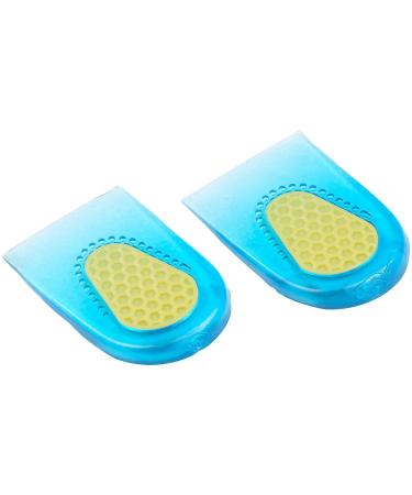 Newgen Medicals padded heel pillow: dampening heel pillow made of silicone gel 1 pair in unit size (heel cushion heels Gel inserted silicone pillow heel)
