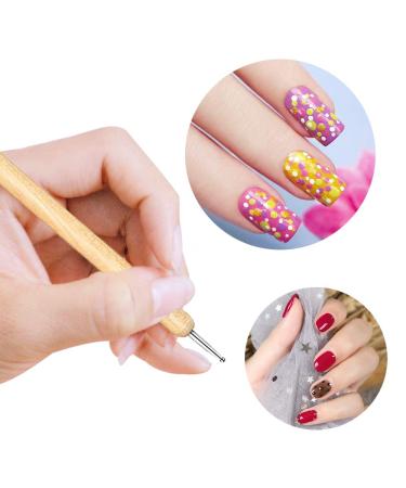 10 pc 2 Way Dotting Pen Set for Nail Art & Painting - Manicure Kit with Embossing Stylus - Buy Online on GoSupps.com