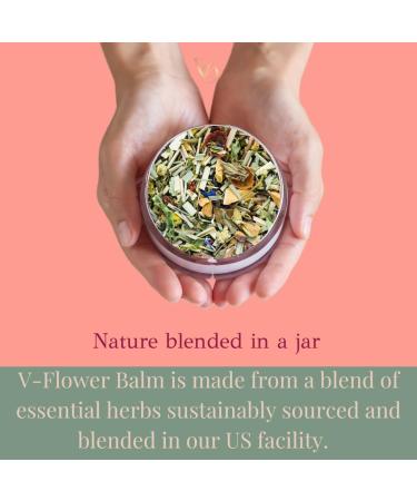 V-Flower Vulvar Balm | All Natural Vulva Care Cream | Relief for Vaginal Dryness Itching & Irritation - 1.7oz - Buy Online on GoSupps.com