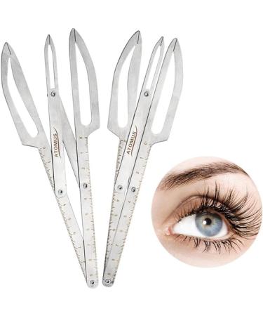 Tiuimk Stainless Steel Eyebrow Microblading Triangle Ruler - Silver - Buy Online on GoSupps.com