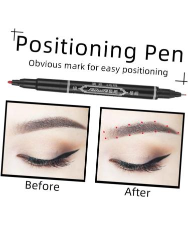 Beavorty 6pcs White Eyebrow Mapping Pencil Makeup Marker Pens Cosmetic Liner Leather Pen 13.9x1.8cm Red - Buy Online on GoSupps.com