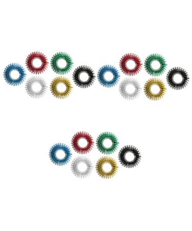 Magiclulu 18 STK Mini massage device still toys acupressure finger ring massage roller toys children's toys stress reduction massage rings for fingers finger feather tool primary school