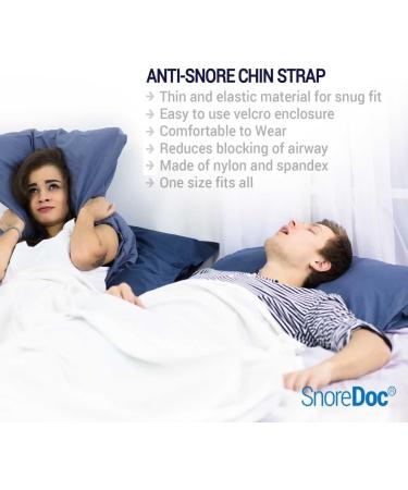 Premium Adjustable Anti-Snoring Chin Strap - Natural CPAP Comfort & Snore Relief | Upgraded Version - Buy Online on GoSupps.com