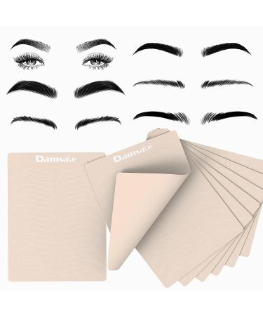8 Pieces Eyebrow Tattoo Skin Practice  Double Sided Microblading Practice Skin Tattoo Skin Sheet No Ink Needed Practice Skin  Permanent Makeup Silicone Skins for Tattoo Eyebrow Beginner Salon (White) 8 Pieces single side white - Buy Online on GoSupps.com