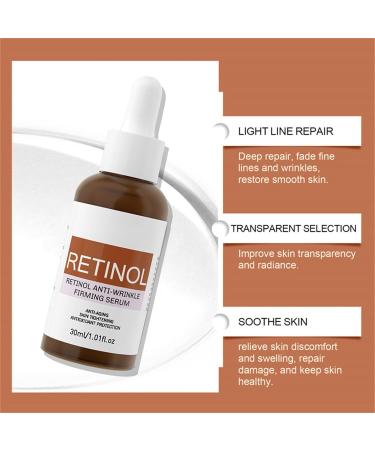 Retinol Anti-Wrinkle Facial Serum Retinol Eye Cream Instant Lift Plus Intense Reactivating Retinol Serum - Retinol Serum for Anti-Aging Skin (1pc) - Buy Online on GoSupps.com