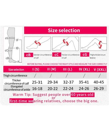 Keephen Medical Knee High Compression Stockings for Varicose Veins & Edema - Grade II (23-32mmHg) - Black Open Toe - Buy Online on GoSupps.com