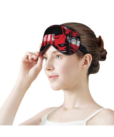 Shop Dirt Track Racing Car Soft Sleep Mask - Adjustable Eye Cover for Men & Women | Blocks Light for Better Sleep - Buy Online on GoSupps.com