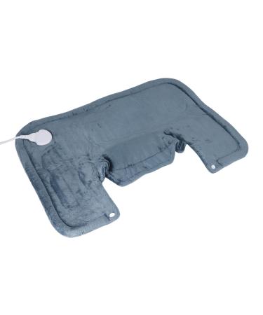 Heating scarf heating pillow automatic 4 timer settings electrical for the neck (EU connector 220-240 V) Dark gray EU plug 220-240 V