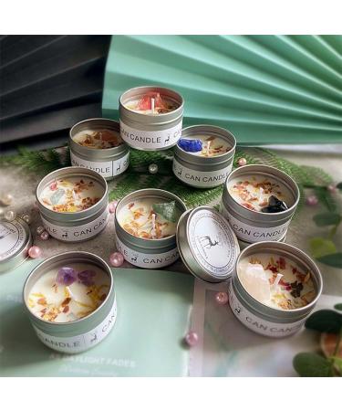 Luxury Scented Candles for Women | Aromatherapy Candles with Healing Crystals & Flowers | Relaxation Gift - Jasmine Vanilla & Grape - Buy Online on GoSupps.com