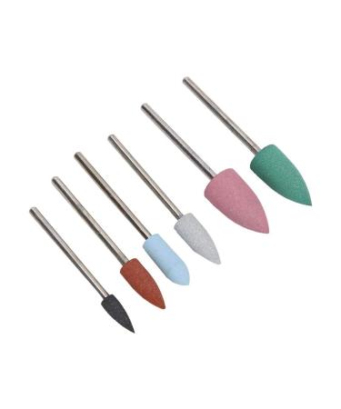 6pcs Nail Drill Grinding Heads Set - Perfect for Manicure & Removing Dead Skin - Nail Art Tool - Buy Online on GoSupps.com