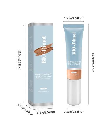 GROEI-CC Serum Cream Color Correcting & Hydrating Formula for Radiant Skin Available in Light Medium and Rich 30ml / 1.01 fl oz (light) - Buy Online on GoSupps.com