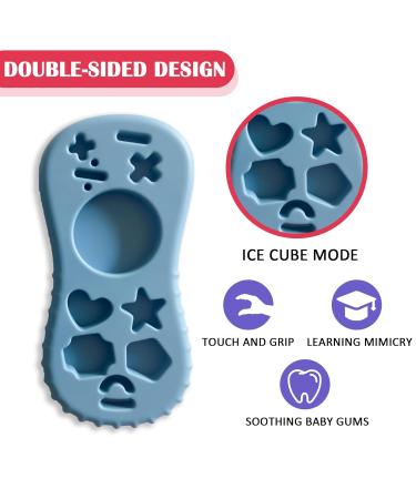 Nicein Bite Ring Baby | 2-Piece BPA-Free Silicone Teething Toys | Remote-Controlled Bathing & Biting Aids for 3+ Months - Buy Online on GoSupps.com