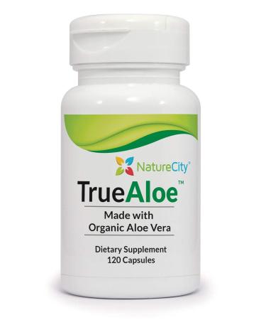 NatureCity True-Aloe 40,000mg Gel Equivalent Per Capsule (400 mg),120 Capsules