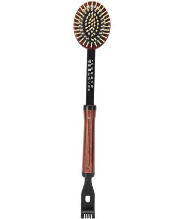 Verdant Touch 3-in-1 Manual Massage Device Scalp Hammer & Back Scraper 37cm Black & Silver - Buy Online on GoSupps.com