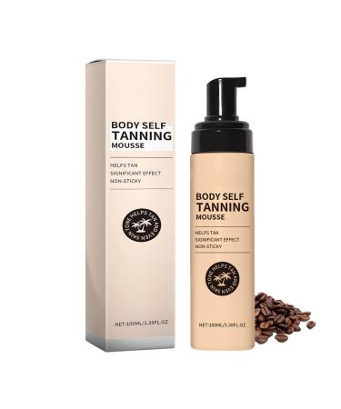 Self-Tanning Mousse | 100ml Nourishing Tanning Mousse - For Women and Men Outdoors Holidays Beach Wedding Evening Date