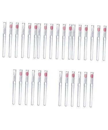FRCOLOR 30 Pcs makeup applicators lip applicator silicone lip brush makeup eyeshadow silicone makeup applicator lip gloss applicator lidded lip lips aluminum tube lip gloss brush 10.8x0.9cmx5pcs Assorted Colorx5pcs