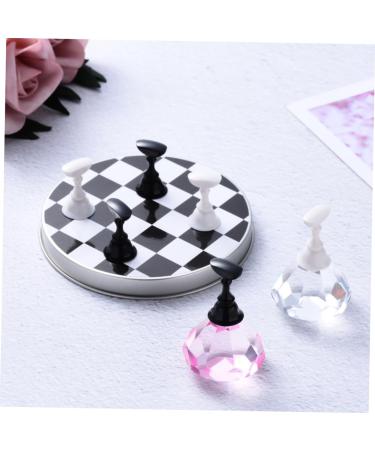 Ipetboom Magnetic Base 1set Manicure Practice Base Nail Manicure Supporter Manicure Tool Nail Beauty Supporter Nail Practice Base Nail Art Practice Holder Cosmetic Metal Nail Supplies 9.2x4.8cm As Shown - Buy Online on GoSupps.com