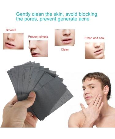 Oil Control Paper for Men - 80 Pack Blotting Tissue | Absorbent Oil Blotting Leaves & Portable Facial Blades - Buy Online on GoSupps.com