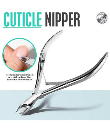 FANDAMEI 4 PCS Nail Care Kit - Stainless Steel Cuticle Nippers and Toenail Tools Set for Professional Manicure and Pedicure - Buy Online on GoSupps.com