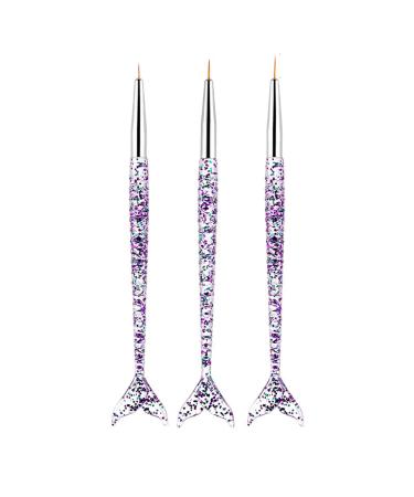 3pcs Nail Painting Pens Drawing Pens Nails Art Sculpture Tool for Hand Manicure