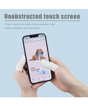 BEYEQCEZ Latex finger rings premium in size M 100 pieces disposable finger protection natural latex powderfree moisturerepellent fingers antistatic finger protection latex for cosmetics medicine - Buy Online on GoSupps.com