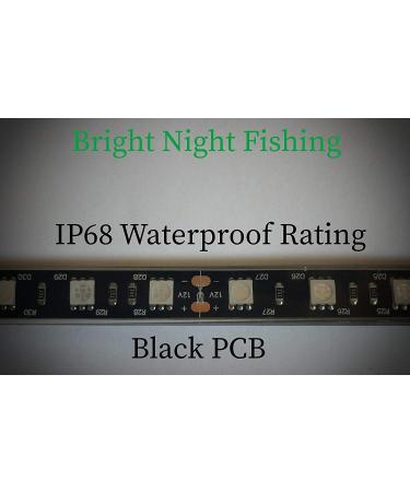 Bright Night Fishing 16ft UV Boat Light - Black LED Fluorescent Glow for Bass Fishing | 12v Ultraviolet Line - Buy Online on GoSupps.com