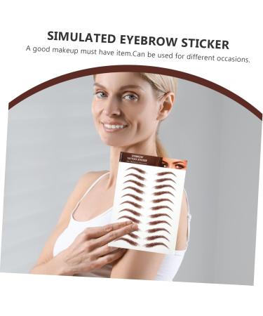 Beavorty 5 Sheets Brown Sticker Makeup Stickers Eyebrow Stickers Costume Makeup Supplies - Buy Online on GoSupps.com