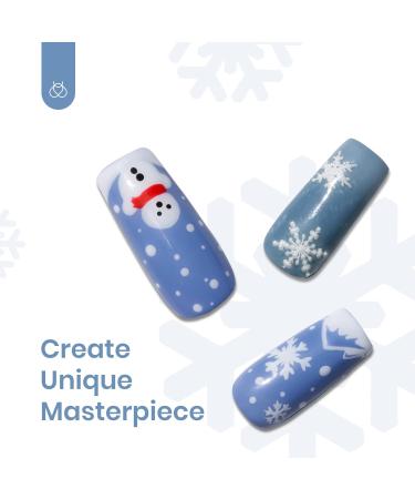 Beetles 6 Colors Gel Nail Polish Set - Snow Mountain Collection Grey Nude Blue Glitter Green Gel Polish Kit Soak Off Nail Uv Lamp Winter Gel Nail Kit Manicure Kit Salon Nail Art Design - Buy Online on GoSupps.com