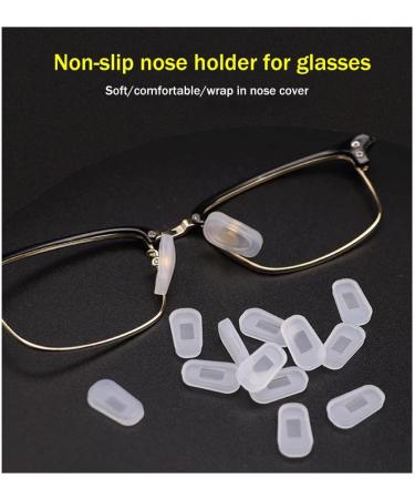 QWAMBVZE 50 Pairs Transparent Soft Silicone Push-In Nose Pads for Glasses - Comfortable & Secure Fit - Buy Online on GoSupps.com
