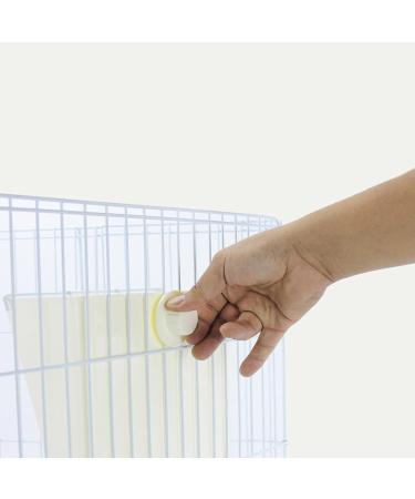 POPETPOP Rabbit Hay Rack Feeder for Bunny Guinea Pigs and Chinchillas Minimize Waste and with Hanging Alfalfa Hay Dispenser for Cage Beige - Buy Online on GoSupps.com