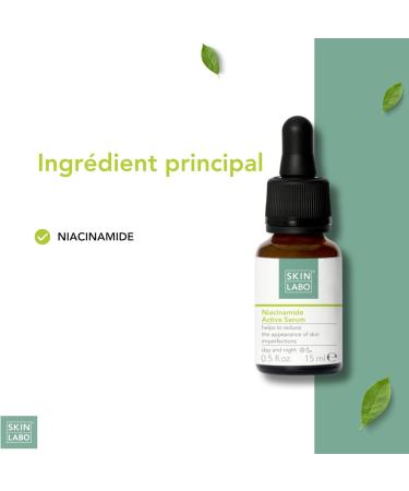 SkinLabo - Niacinamide Face Serum acts on imperfections enlarged pores and spots with Niacinamide and Propylene Glycol - 15 ml - Buy Online on GoSupps.com