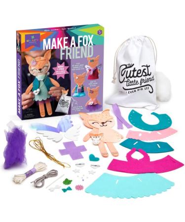 Craft-tastic Fox Friend Craft Kit - Learn to Sew 1 Stuffie with Clothes & Accessories - Buy Online on GoSupps.com