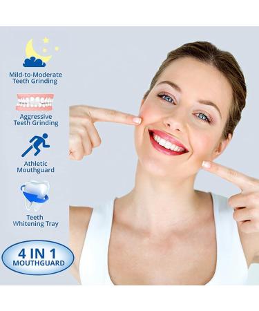 XUANZHI Bruxism Mouth Guard 8 Pack For Grinding Teeth Upgraded Night Guard For Moldable Mouth Guard Stops Bruxism and Teeth Clenching two Sizes Fits All - Buy Online on GoSupps.com