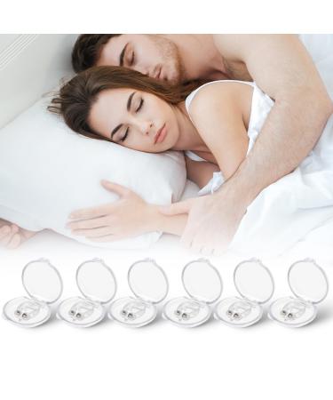 TIESOME Magnetic Anti Snoring Nose Clips 6 Pack Snore Stopper with Case Silicone Anti Snoring Nose Devices Help Stop Snoring Clips for Quieter Restful Sleep