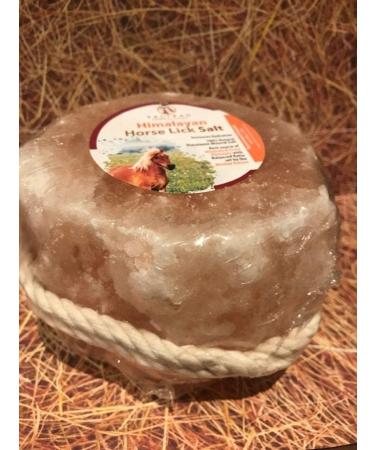 Horses Lick Natural Pink Salt with Hanging Rope - 1kg | Salt Range Pakistan - Buy Online on GoSupps.com