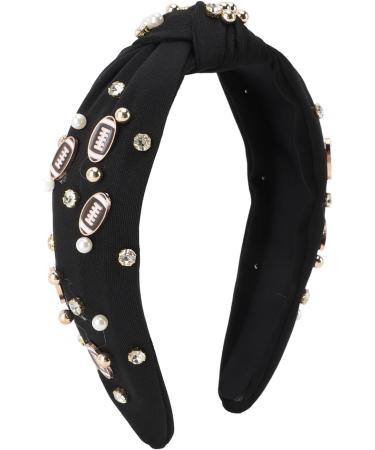 Valentine's Day Headband Durable Top Knot Hairband Wide Application for Wedding (Black) - Buy Online on GoSupps.com