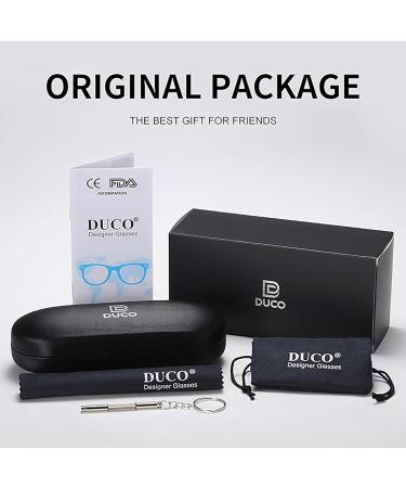Duco Blue Light Filter Glasses for Men - Lightweight UV Protection Gaming Glasses - Brown Frame 223 - Buy Online on GoSupps.com