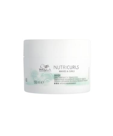 Wella Professional NUTRICURLS Masque Soin Nourrissant intense pour cheveux ondul s et boucl s nourrit en profondeur et d finit les boucles 150 ml (Lot de 1)