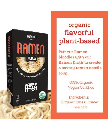 Ocean's Halo Organic Ramen Noodles 8.4 oz - 3 Pack Case | Healthy & Delicious - Buy Online on GoSupps.com