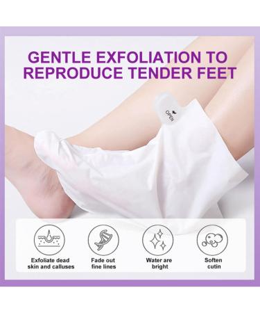 3Pairs Foot Peel Mask Foot Care Exfoliating Foot Peeling Mask for Dead Skin Exfoliating Socks Foot Mask Moisturizing Feet Peeling Mask for Dry Skin Skincare Socks for Women Foot Spa Peeling Foot Mask - Buy Online on GoSupps.com