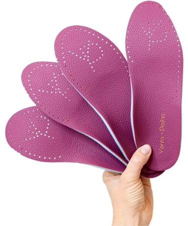 Yenta + Posha Women's Orthotic Insole with Breathable Memory Technology - Modern Feather Design - Buy Online on GoSupps.com