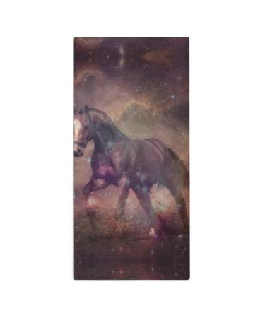 Racing Horse Galaxy Face Towel Premium Towels Washcloth Wash Cloth for Hotel Spa and Bathroom