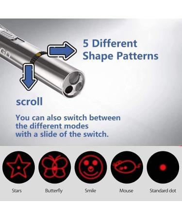 Cat Laser Pointer Toy | Red LED Light | Long Range 3 Modes | USB Rechargeable - Buy Online on GoSupps.com