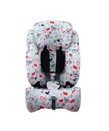 JANABEBE JYOKO KIDS Cover liner for car seat Compatible with Klippan Century and Triofix (Dino Party KLIPPAN CENTURY) DINO PARTY KLIPPAN CENTURY Y TRIOFIX COMFORT