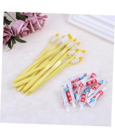 Buy Homsfou 30 pcs Travel Toothbrush & Toothpaste Set - Disposable Hotel Supplies for VIP Travel - Compact Travel Size - Buy Online on GoSupps.com