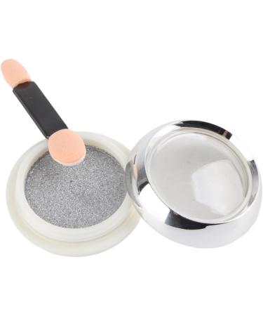 Nail Mirror Powder - Chrome Glitter Pigment for Stunning Nail Art | Silver White Manicure Effect - Buy Online on GoSupps.com